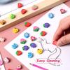 10/30/60PCS Mini Eraser 1cm Cute Cartoon Pattern Bulk Student Stationery Office Supplies School Activity Rewards Gifts TMZ