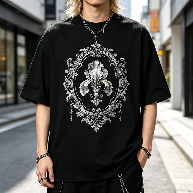 Edgy Baroque and Fleurdelis Graphic TShirts for Unisex Unisex Breathable Tees Perfect Summer Outfits and Street Style