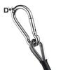 2Pcs Gym Extension Cable Set Stainless Steel Carabiner Fitness Rope Attachments for Home Gym Replacement Cables for LAT/Tricep Pull Down Leg