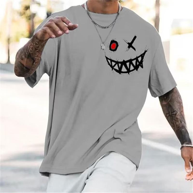 Мужская футболка с 3D принтом Evil Face — фото 5