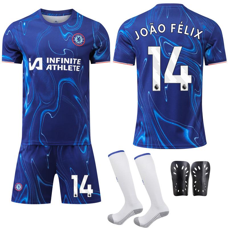 2024-25 Chelsea Football Jersey Set Jersey No. 20 Palmer 7 Neto 14 Felix Jersey Spot