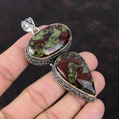 Dragon Bloodstone Pendant Top Quality Gemstone Pendant 925 Sterling Silver Pendant Vintage Jewelry Handmade Pendant For Women Wedding Gift