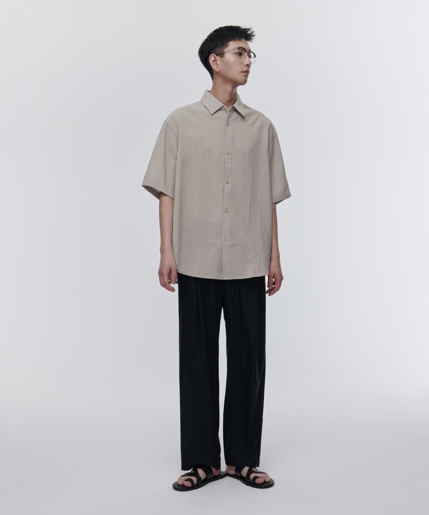 Musinsa Standard Cooling Deep Tuck Wide Elastic Waist Pants [Black]