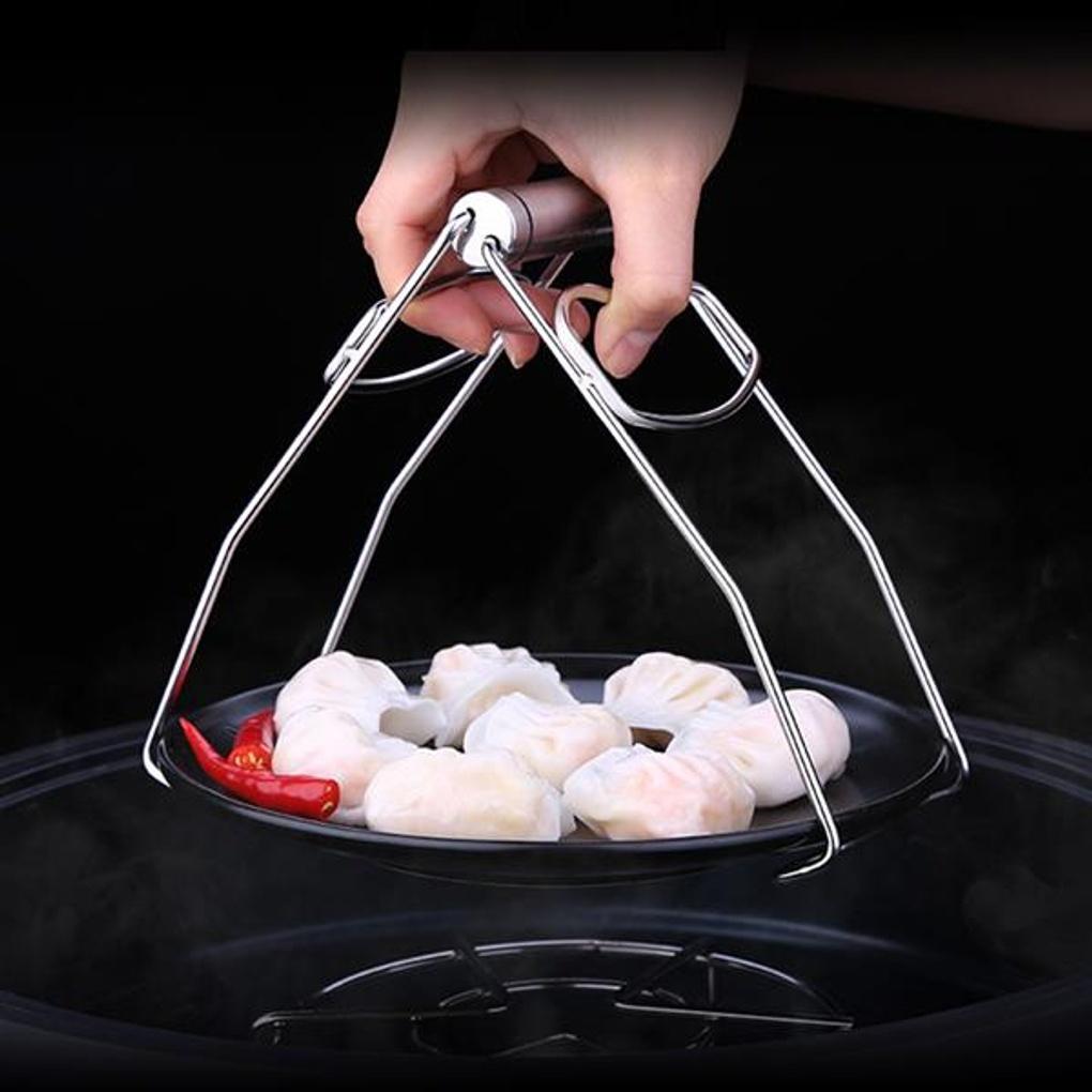 [cookings] Stainless steel plate pot tongs (18x7.5cm)