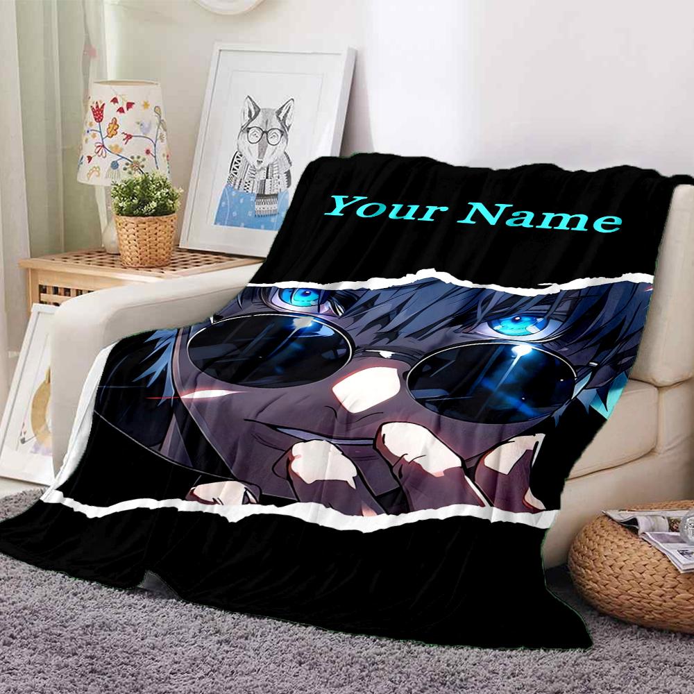 Custom 1pc Your Name: Sunglasses Adventure Blanket, Soft And Comfortable Blanket, Casual Warm, Camping Travel Blanket, Birthday Gift Q91325