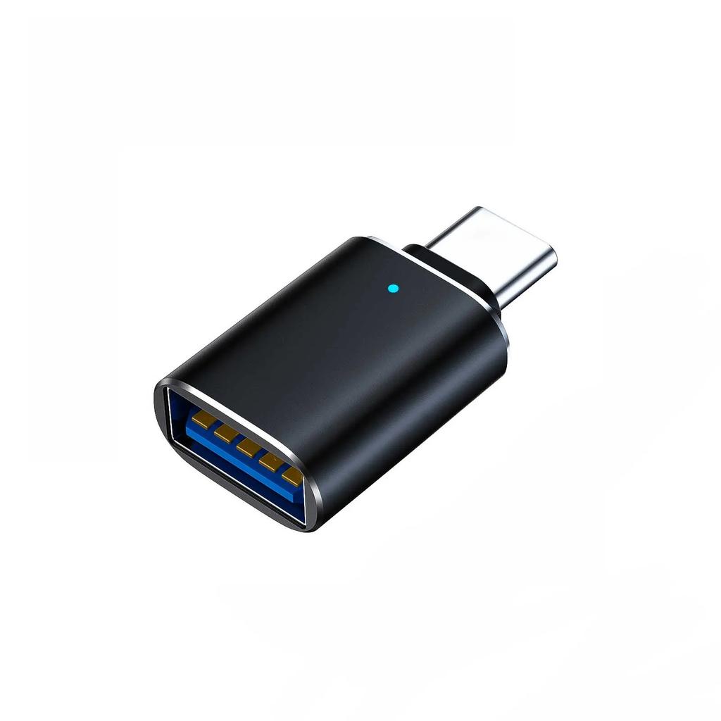 USB 3.0 til Type C Adapter LED OTG til USB C USB-A til Micro USB Type-C Hunnkontakt For HUAWEI Samsung Xiaomi POCO Adaptere
