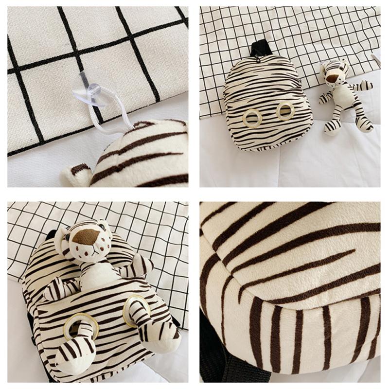 Çocuk Anti-kayıp Schoolbag Anaokulu Erkek Kız Için Sevimli Karikatür Peluş Sırt Çantası