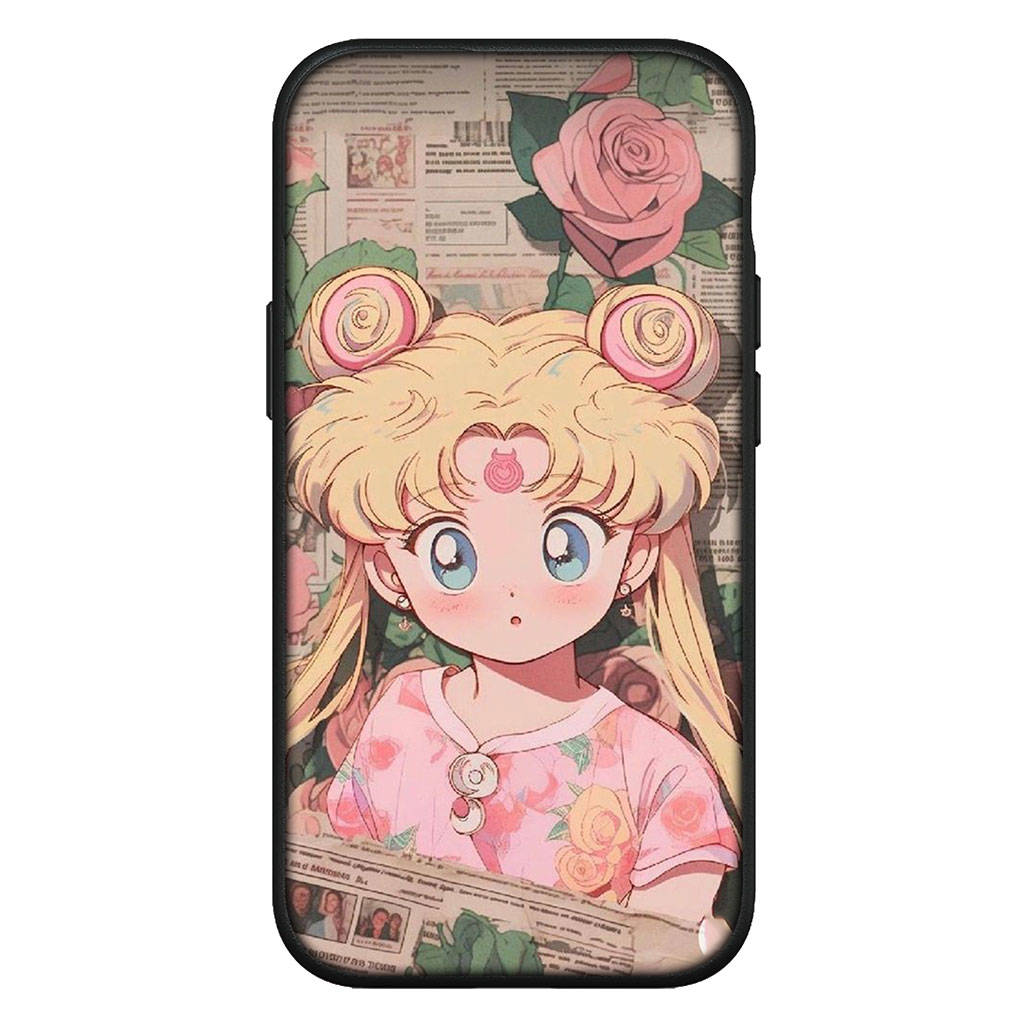 Kryt pro iPhone 16 15 Xiaomi Redmi Note 14 13 12 11 Pro Max X 8 9 16e Samsung Galaxy S25 S24 S23 Moto OPPO Huawei Sailor Anime Moon Roztomilý Pouzdro na Telefon
