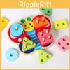 Design Color Butterfly And Shape Matching Column Set Children Toy Puzzle