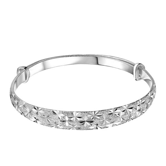 

Women Fashion Star Carved Cuff Bangle Bracelet Wedding Engagement Jewelry Gift