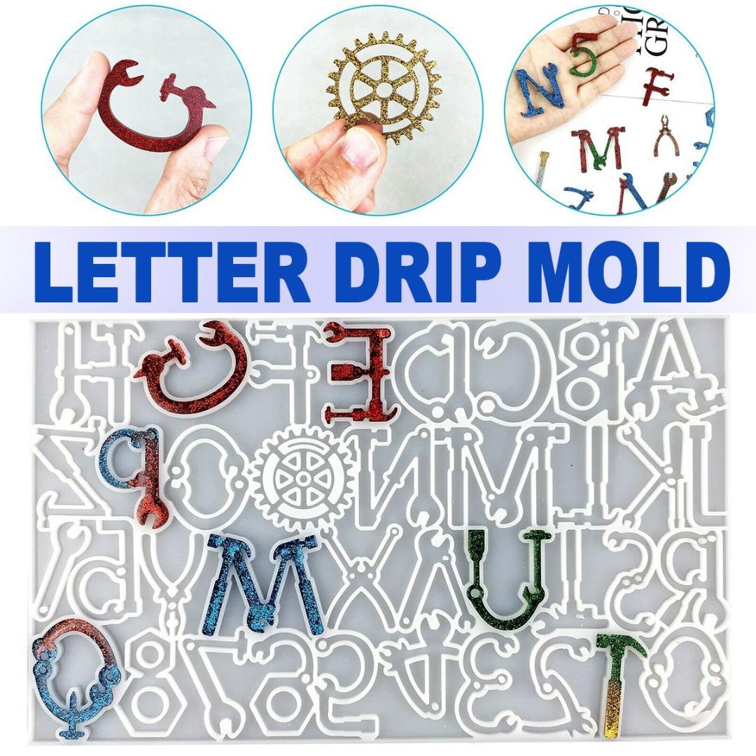 

PDTO силиконовые аппаратные средства буквы смолы эпоксидная форма кулон брелок литейная форма