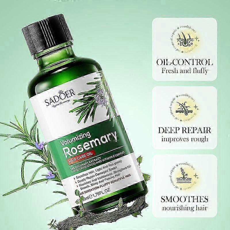 Rosemary Volumizing Shampoo,Conditioner & Hair Cair Oil Set,Promotes Hair Growth & Scalp Health,Strengthen Weak Hair