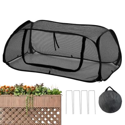 Pop-up Pflanzenblumenkastenabdeckung Für Hochbeete Atmungsaktives Netzgewebe Hochbeetabdeckungen Frostschutz Mini-Gewächshausabdeckung