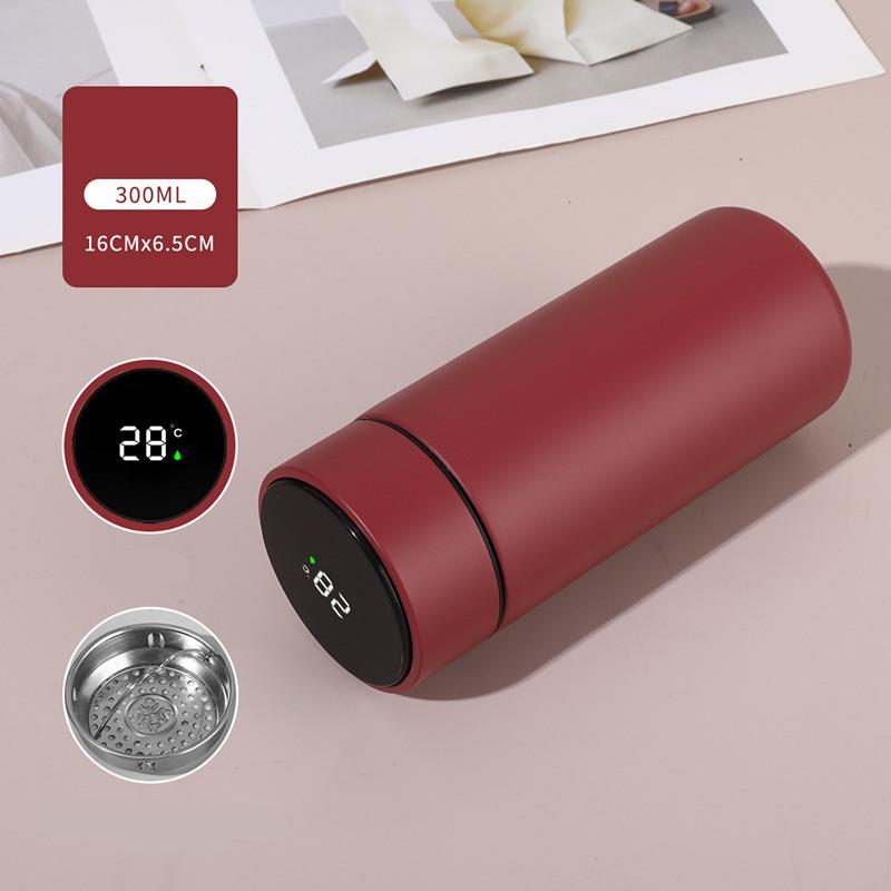LED Temperature Display Coffee Thermos Bottle 300ML Smart  316 Stainless Steel Vaccum Insulated Bottle Travel Thermal Cup