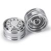Trailer Wheel Hubs, Tire Inner Front Wheel Rim Hubs for 1/14 Tamiya Tractor Climbing Trailer (2 Pieces)