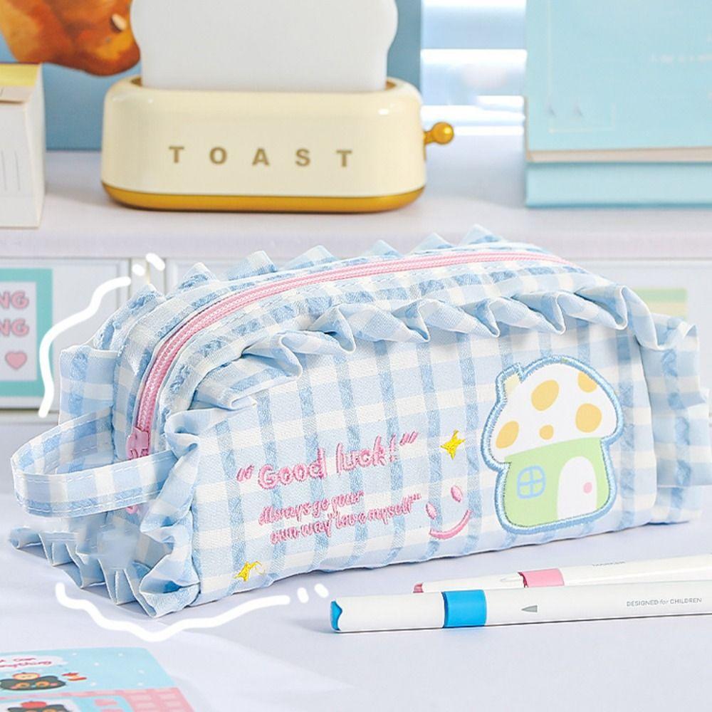 Large Capacity Dopamine House Pencil Bag Cosmetics Storage Pen Pencil Case  Kids Gift