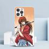 Rurouni Kenshin Anime Soft Cover for iPhone 16 17 Air 15 14 Pro Max 16E Phone Case 13 Mini 12 11 7 SE 8 Print Pattern Fit Cases