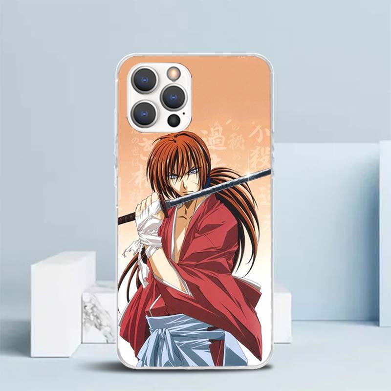 Rurouni Kenshin Anime Soft Cover for iPhone 16 17 Air 15 14 Pro Max 16E Phone Case 13 Mini 12 11 7 SE 8 Print Pattern Fit Cases