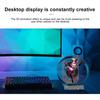 3d Holographic Advertising Lights LED Desktop Model Fan Screen With Audio Playback With Transparent Cover Holographic Fan