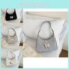 Stylish 2024 Sweet Butterfly Underarm Bag For Women In White Khaki Black Silver Colors