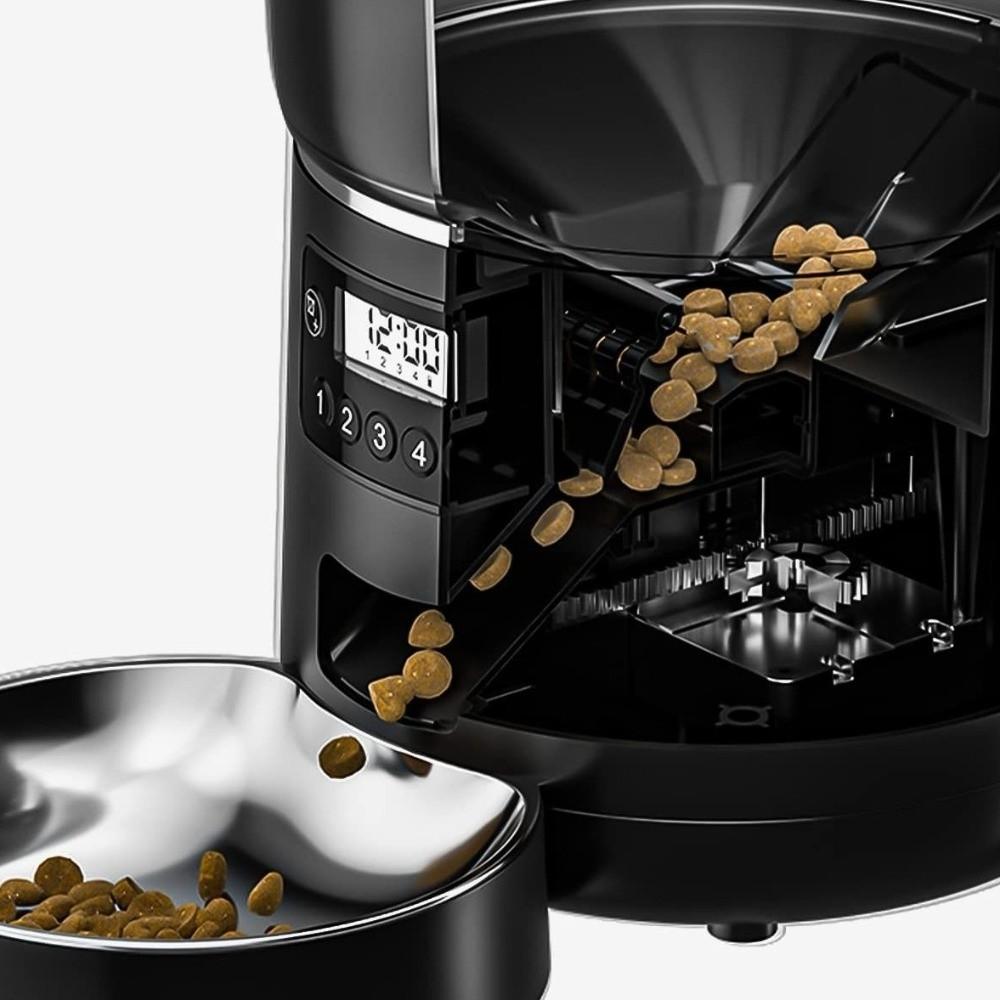 4L Cat Automatic Feeder Stainless Steel Bowl APP Control Feeder Dog Food Dispenser  For Cats Dogs