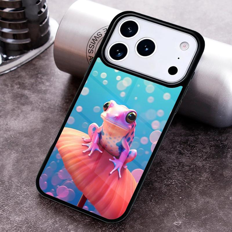 Bubbles Frog Phone Case For iPhone 17 16 15 14 13 12 11 Pro Max Plus 17Air Soft Silicone Cover