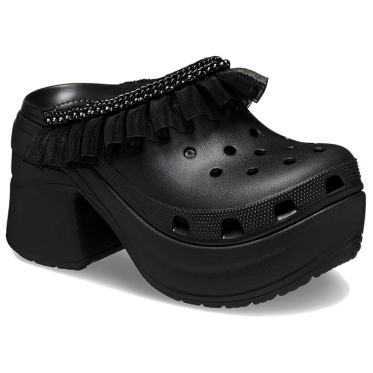 Crocs Eva Casual Versatile Clogs Women Footwear Black 210689-001