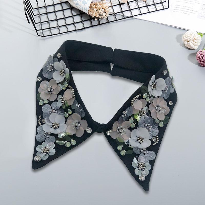 

Рубашка с жемчужным воротником, женская, съемный воротник, женский, накладной воротник, галстук, белый лацкан, искусственный воротник, женская одежда, аксессуары