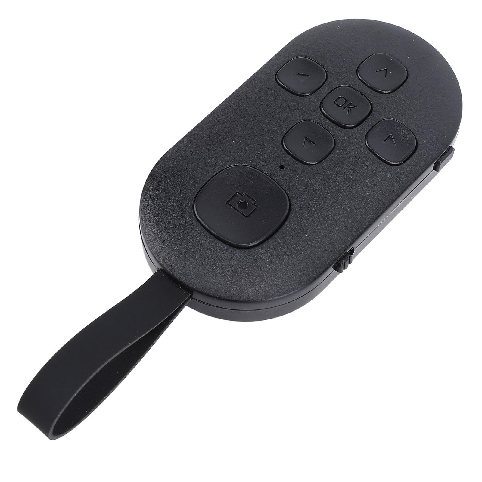 

Прокрутка Пульт дистанционного управления Перелистыватель страниц BT для TikTok Мобильный телефон Планшет Затвор камеры Фото Видео чёрный