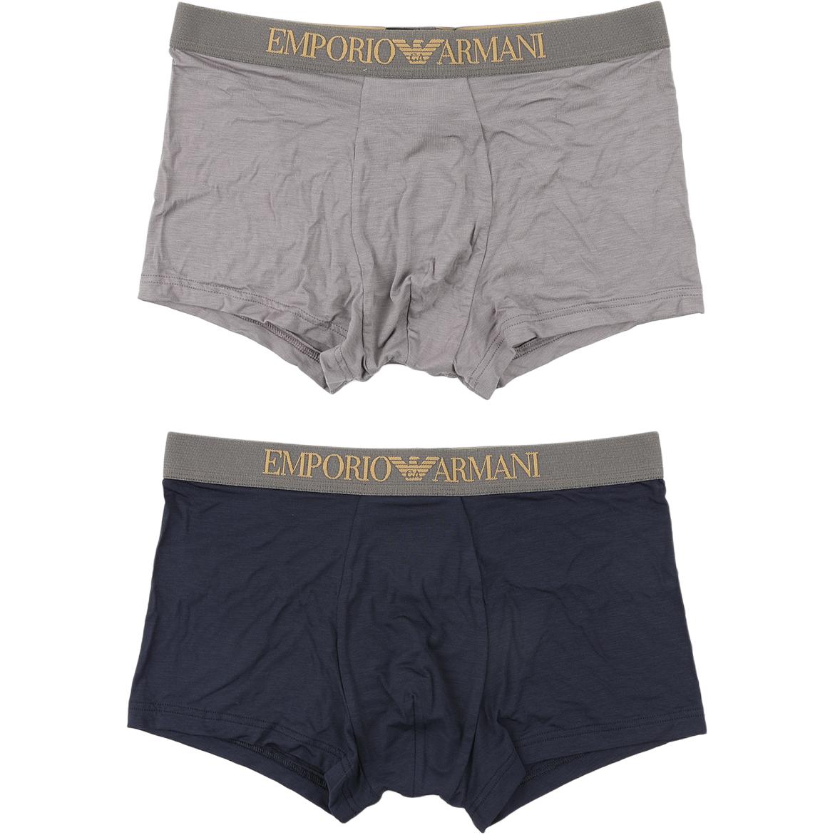 Emporio Armani SS25 Eagle Logo Mid-Low Rise Boxer Briefs Men underwear EM000253-AF10787-M8098 L