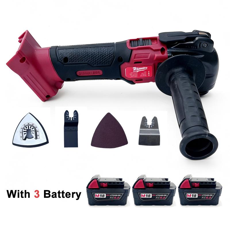 Milwaukee Brushless Multi Functional Oscillating Tool 6 Gear Renovator Cordless Vibration Electric Trimmer Tools 18V Battery