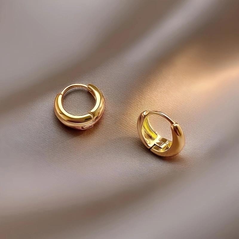 Ring Earrings For Women, Simple Temperament, Cold Wind Earrings, High-Grade Sense, Everyday And Versatile Earrings