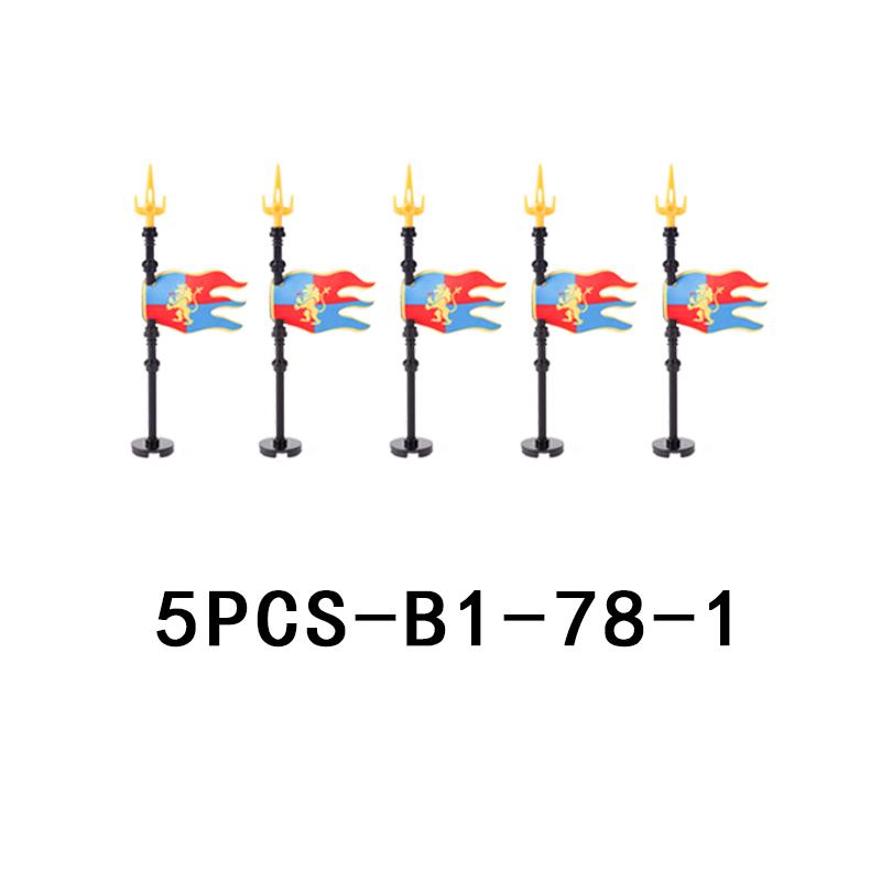 Medieval Castle Knight Figures Weapon Building Blocks Military Army Soldier Flag Shield Cloak Legion Accessories Bricks Toy Gift