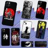 Samurai Japan Art Phone Case For iPhone 15 16 Pro Max 12 13 Mini 11 14 Pro Max XR 16 15 Plus 16e Back Cover