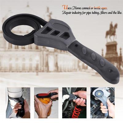500mm Rubber Strap Wrench Jar Lids Tighten Loosen Plumbing Tool Oil Filter Spanner