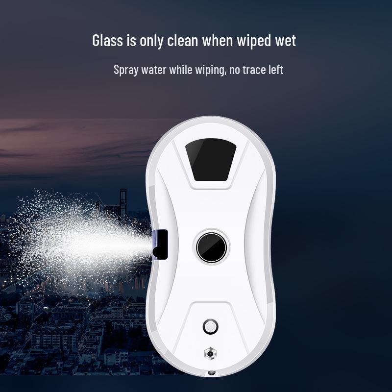 Automatic Window Cleaning Robot with Water Spraying Feature