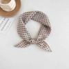 [18 cotton and linen] French high-end bag head small square scarf women's seaside photo silk scarf spring and autumn decorative versatile scarf