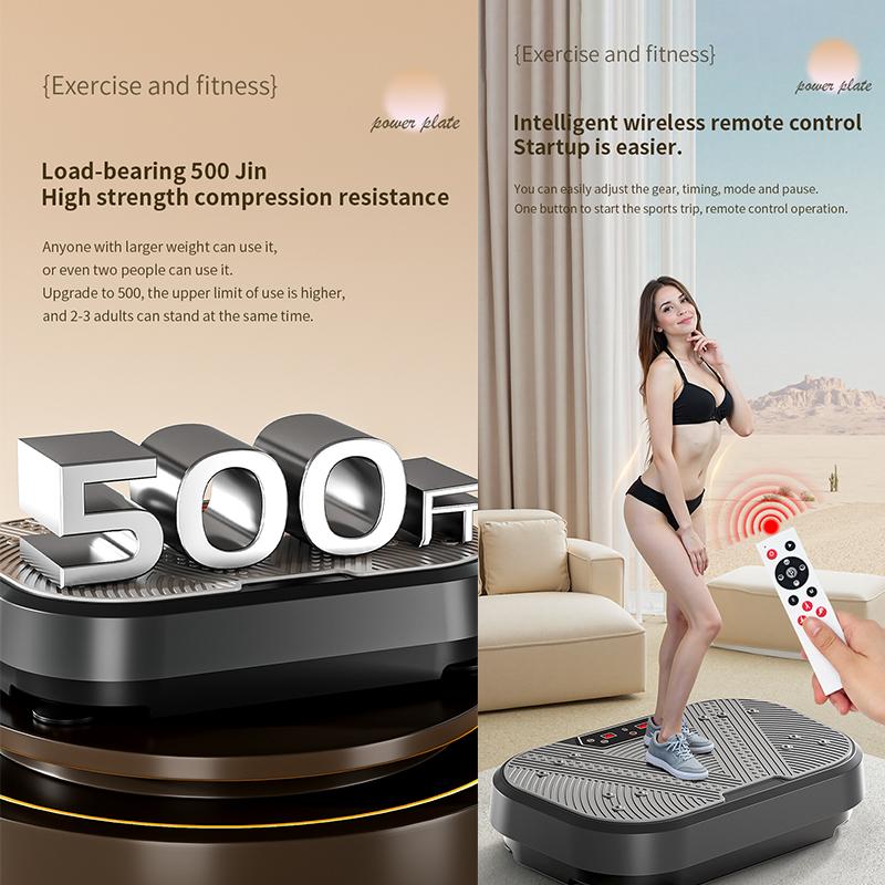 Plataforma vibratoria entrenador cardiovascular para casa, entrenador vibratorio eléctrico anticelulítico para el cuerpo, carga 175 kg