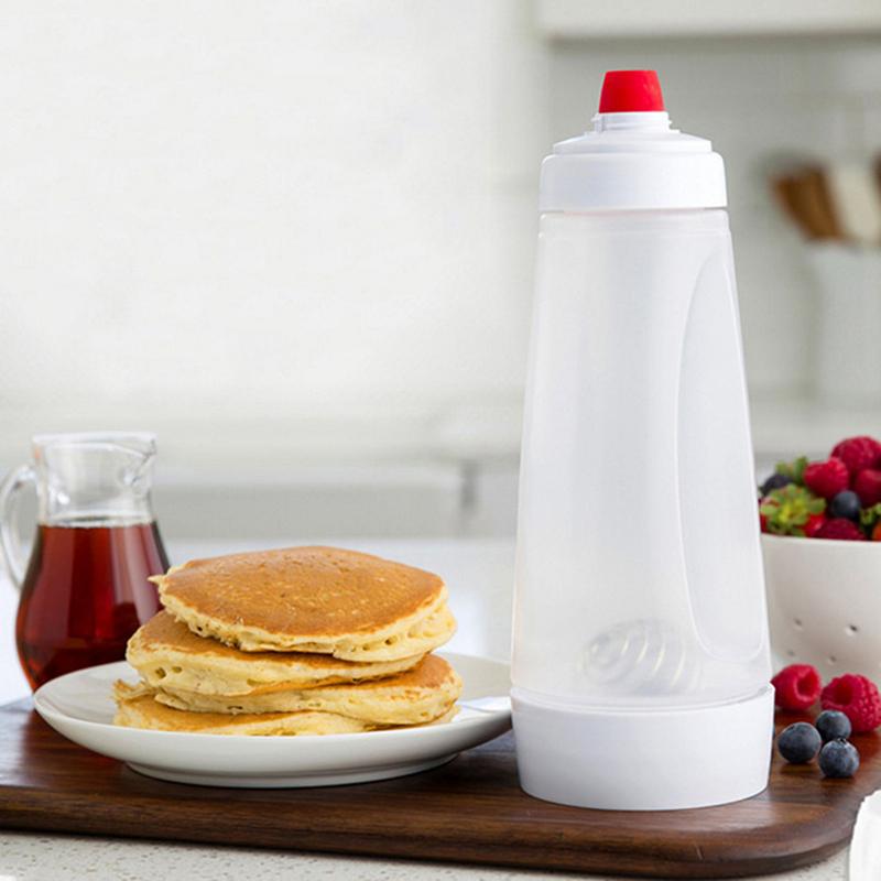 1000Ml Cupcake Waffel Pfannkuchen Teig Shaker Flasche Hand Teig Mischen Flasche
