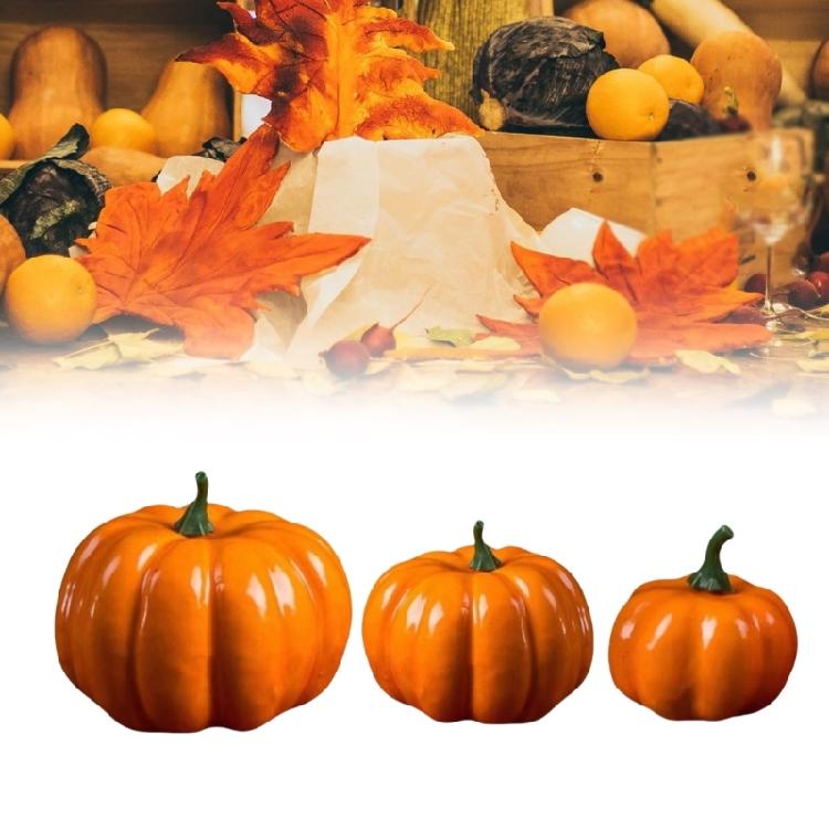 12Pcs Realistic Simulation Pumpkin for Thanksgiving Decoration, Basket Display, Artificial Pumpkins Vegetable Decoration