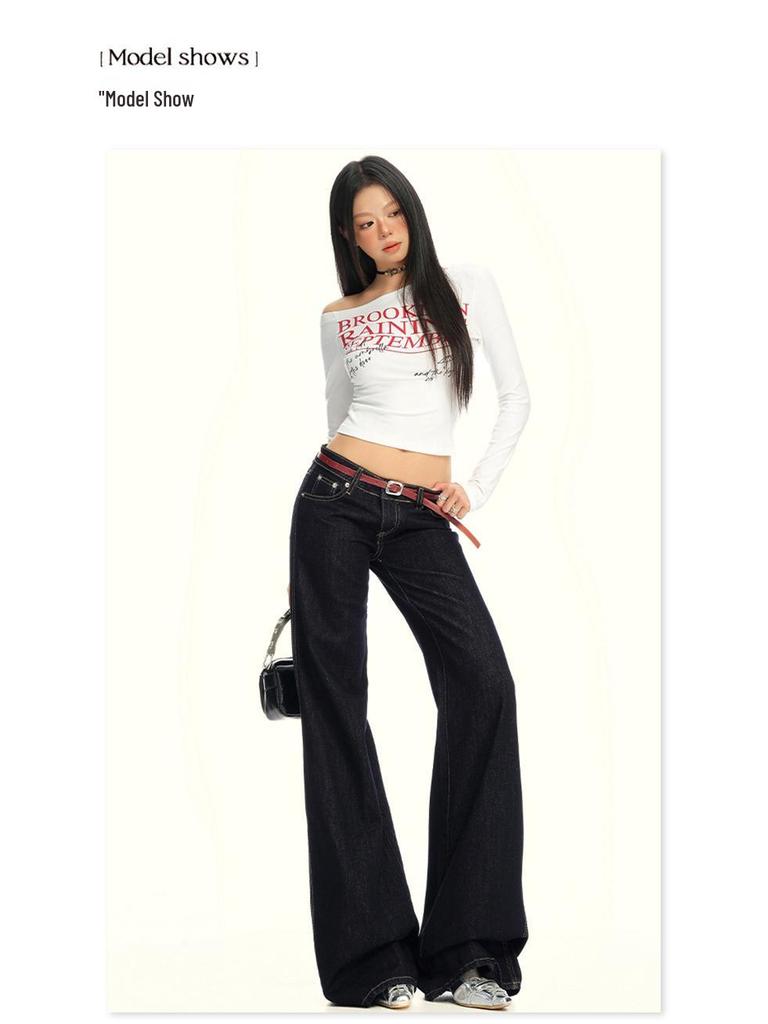 American Retro Wide-Leg Low-Waist Jeans - Autumn/Winter 2025 Collection