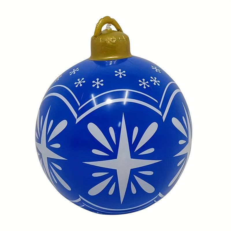 Big Outdoor Christmas Inflatable Decorated Ball 60cm PVC Giant Big Large Balls Xmas Tree Decorations Ball without Light Ornament