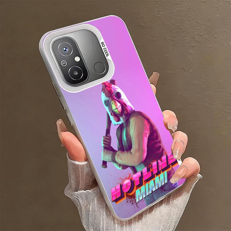 

H-Hotline M-Miami Game Shockproof Phone Case for Xiaomi Poco X7 X6 X5 X3 Pro F7 Ultra M8 Redmi 15C 15 14C 13C 12C 10C 13 12 10 Xiaomi Redmi 9