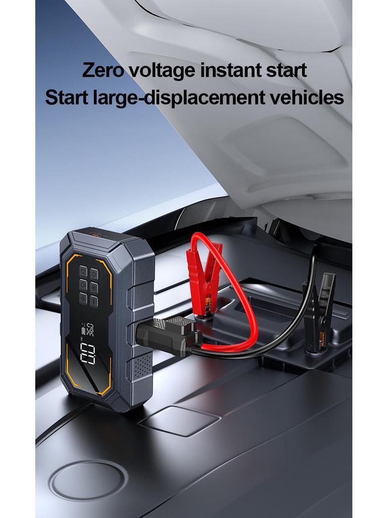 All-in-One Cross-Border Vehicle Emergency Jump Starter & Air Inflator