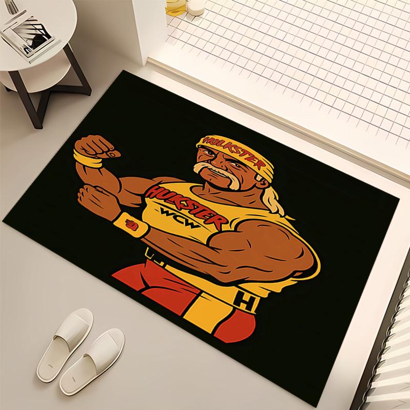 1pc Hulk Hogan1 Print Area Rug - Soft, Washable Non-Slip Indoor Mat, Living Room, Home Office Decorative Rug,Office Decorative