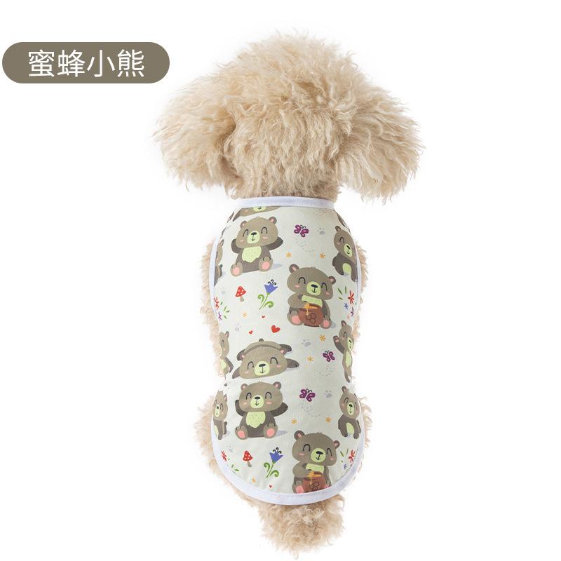 Summer Medium-sized Cat and Dog Vest Factory Wholesale Direct Sales Vest Cute Cat and Dog Clothes