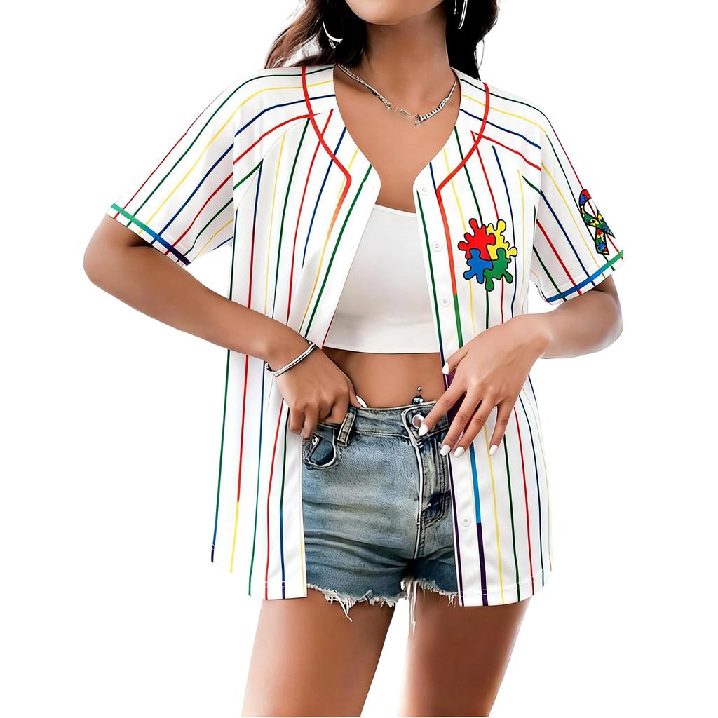 Women's Fashion Casual Button-Down Collar Shirt With Printed Top