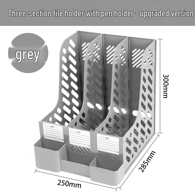 Four-Tier Desktop File Organizer with Storage Trays for Office Supplies