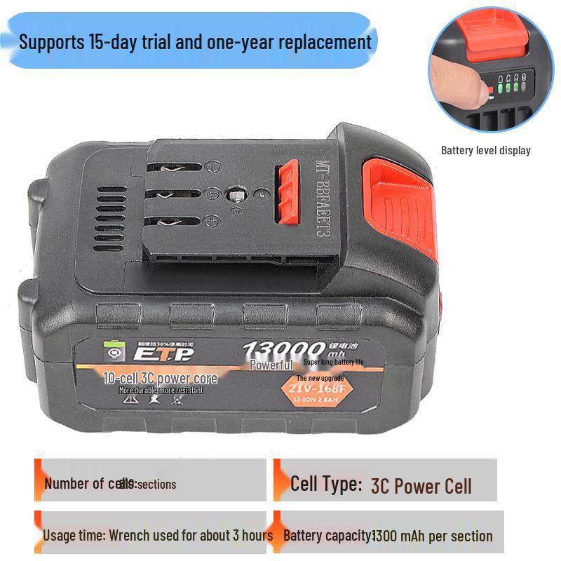 Универсальный литиевый аккумулятор 21 В для художественных модельных инструментов: Электрический гаечный ключ, Ударный гаечный ключ, Угловая шлифовальная машина, Резак для печатных плат и Электрический молоток.