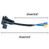 Universal Accessories 7 Pin 7 Way RV-Style Blade Trailer Connector Socket Wiring Harness Mounting Bracket Truck Wire Connector